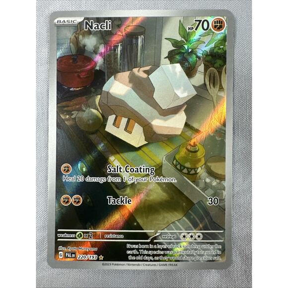 2023 Pokemon Card Nacli #220/193 Paldea Evolved NM To Mint In Protector - Picture 1 of 2